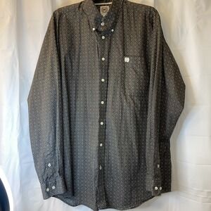 CINCH  Men's Long Sleeve Button Down Western Rodeo Shirt Large